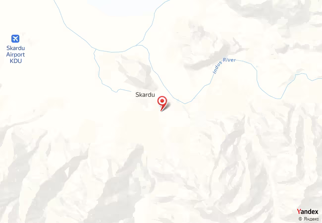 Qibla Map for Skardu