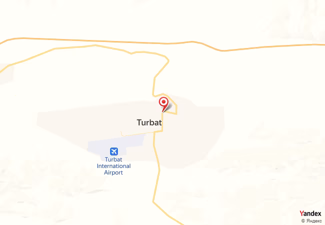 Qibla Map for Turbat
