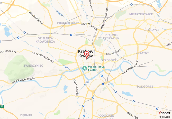 Qibla Map for Krakow