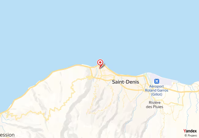 Qibla Map for Saint-Denis