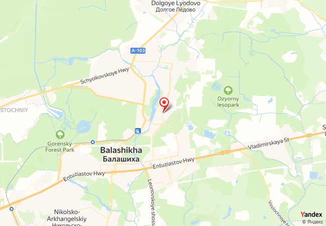 Qibla Map for Balashikha