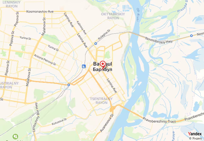 Qibla Map for Barnaul