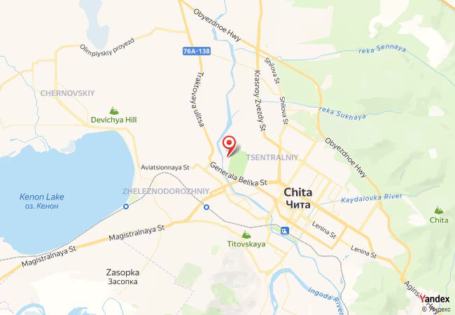 Qibla Map for Chita