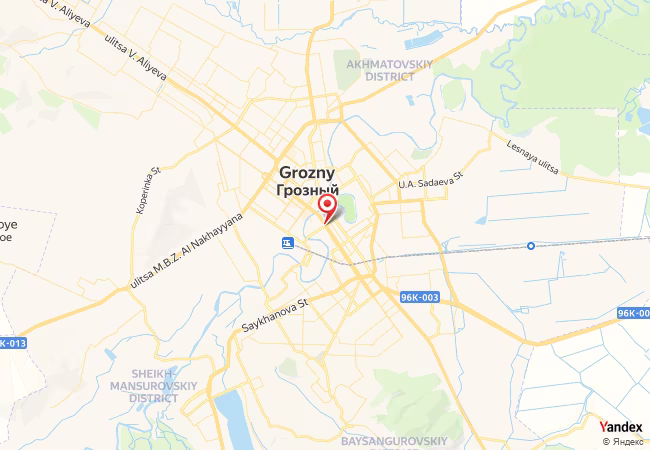 Qibla Map for Groznyy