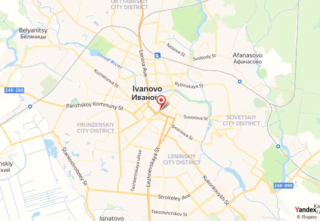 Qibla Map for Ivanovo