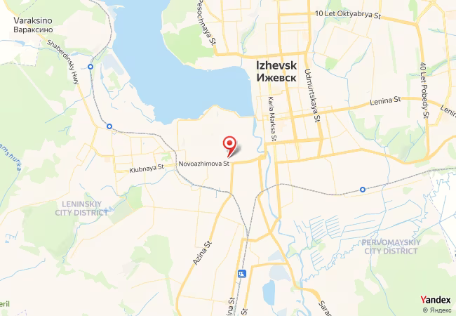 Qibla Map for Izhevsk