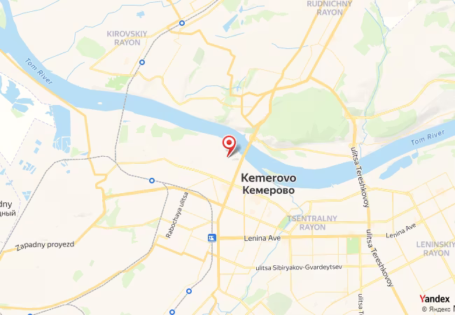 Qibla Map for Kemerovo