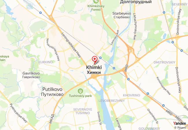 Qibla Map for Khimki