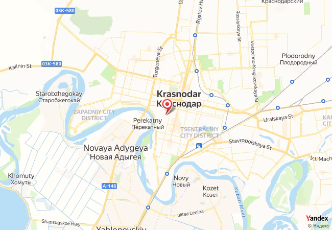 Qibla Map for Krasnodar