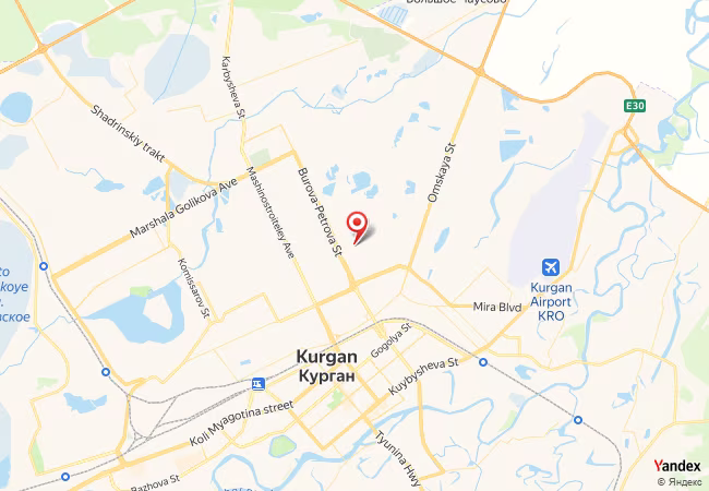 Qibla Map for Kurgan