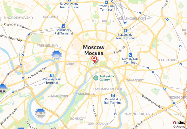 Qibla Map for Moscow