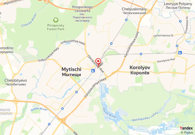 Qibla Map for Mytishchi