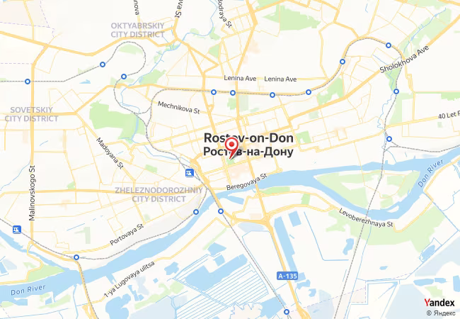 Qibla Map for Rostov