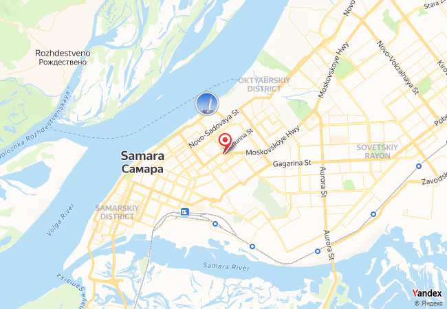 Qibla Map for Samara