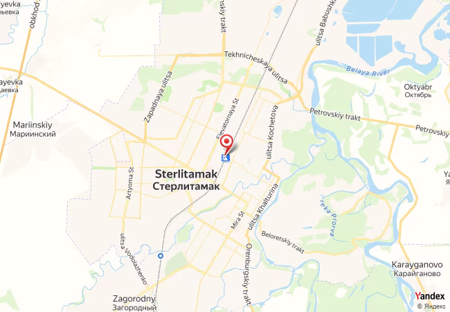 Qibla Map for Sterlitamak