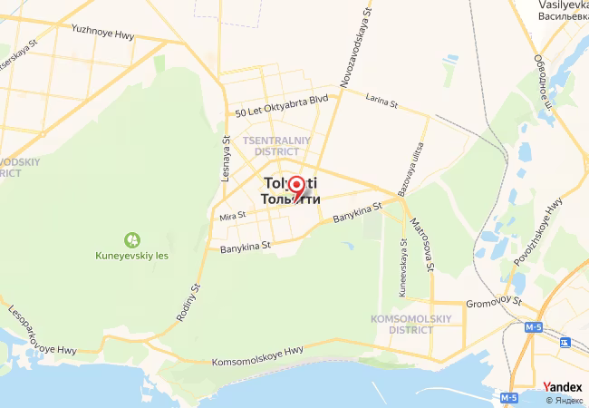 Qibla Map for Tolyatti