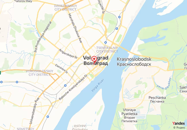 Qibla Map for Volgograd