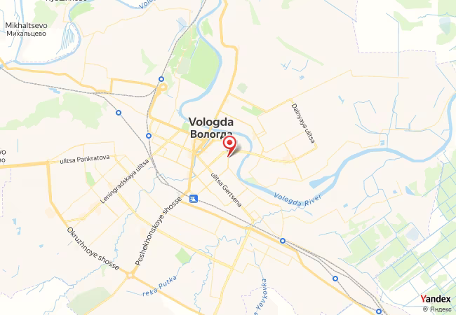 Qibla Map for Vologda