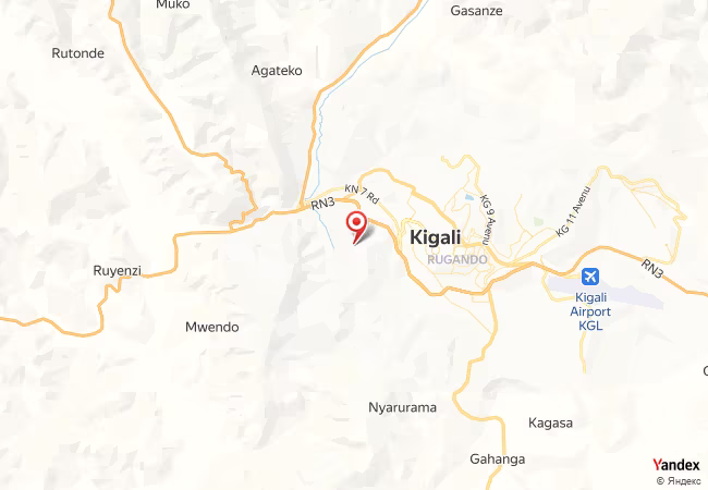 Qibla Map for Kigali