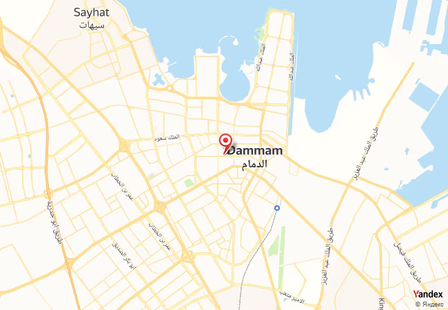 Qibla Map for Ad Dammam