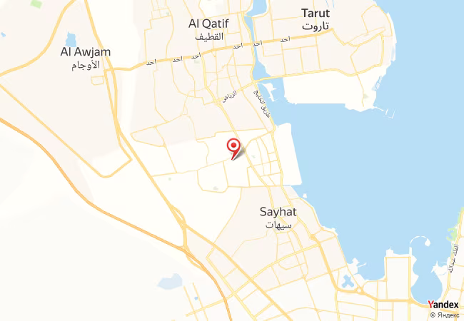 Qibla Map for Al Qatif