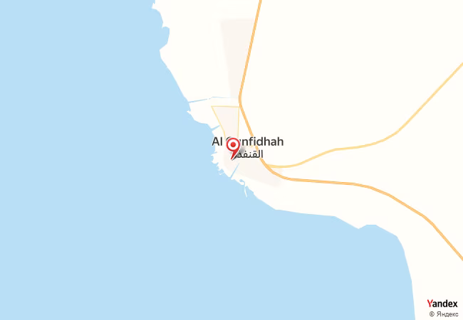 Qibla Map for Al Qunfudhah