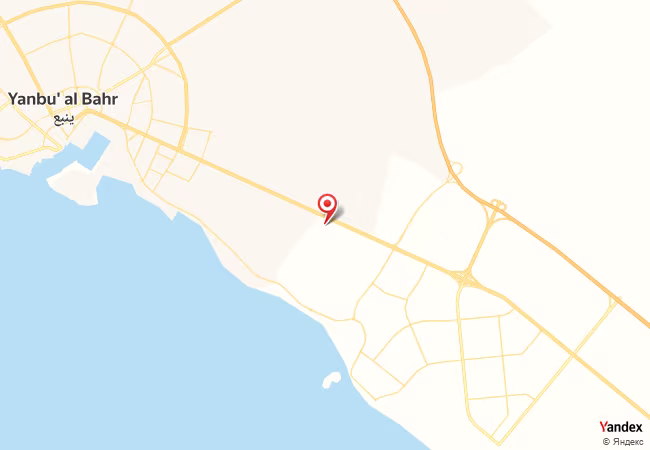 Qibla Map for Yanbu`