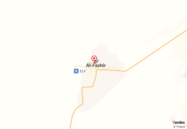 Qibla Map for El Fasher