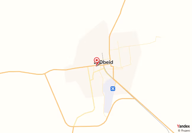 Qibla Map for El Obeid