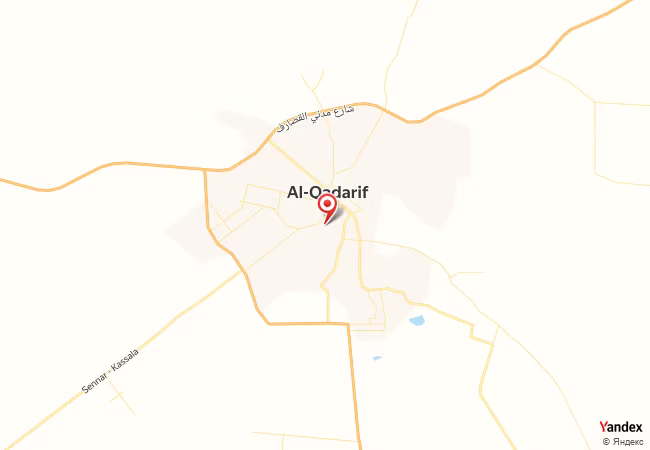 Qibla Map for Gedaref