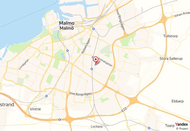 Qibla Map for Malmo