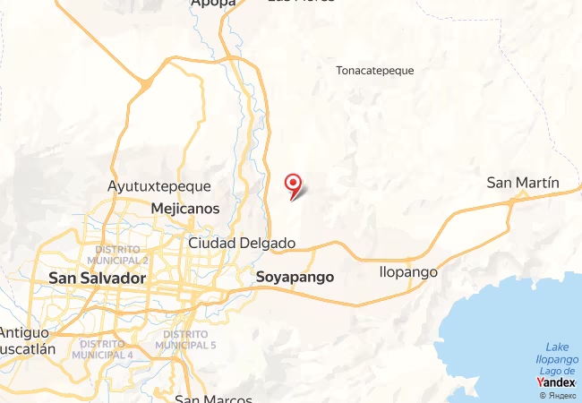 Qibla Map for Soyapango