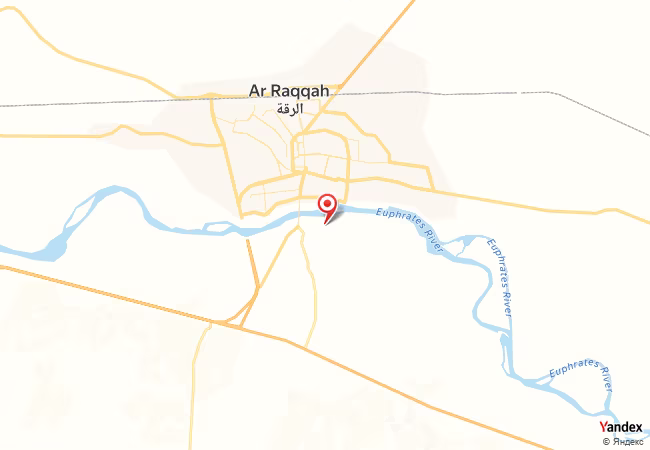 Qibla Map for Ar Raqqah