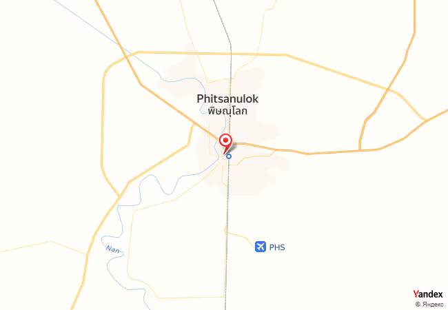 Qibla Map for Phitsanulok