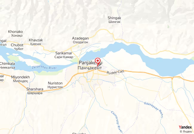 Qibla Map for Panjakent