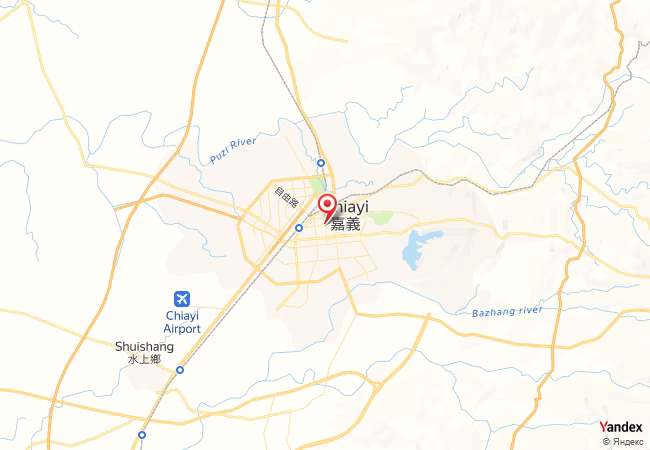 Qibla Map for Chiayi