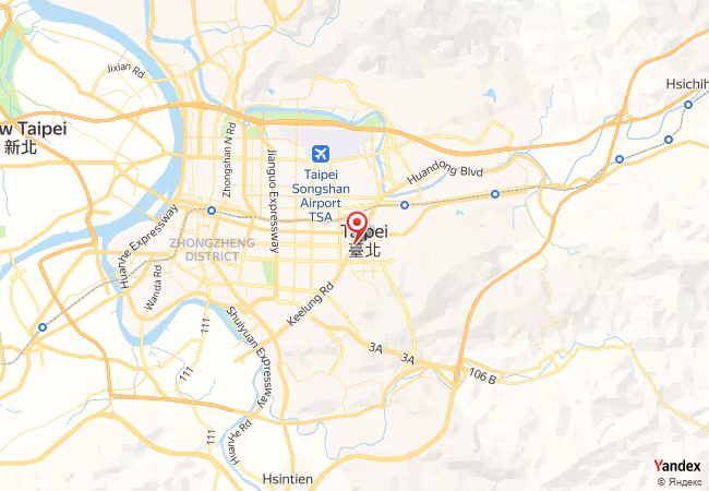 Qibla Map for Taipei