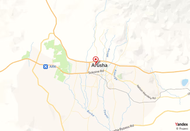 Qibla Map for Arusha