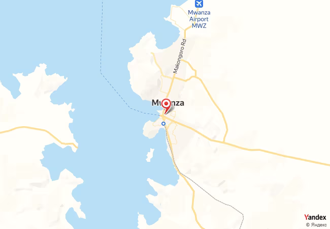 Qibla Map for Mwanza