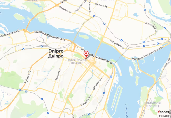 Qibla Map for Dnipro