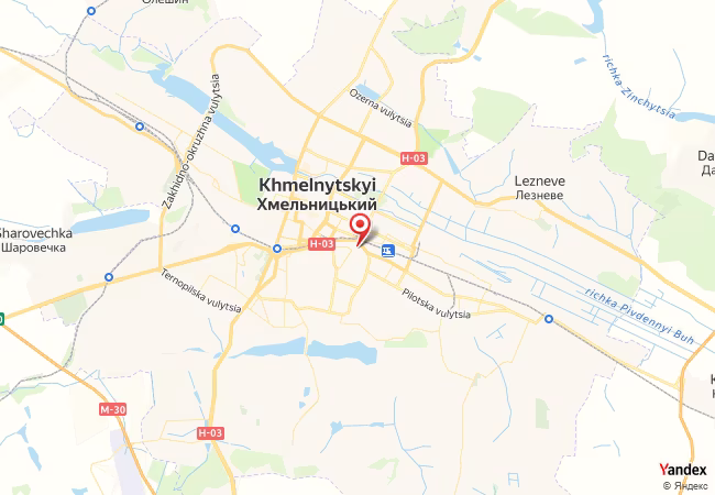 Qibla Map for Khmelnytskyi