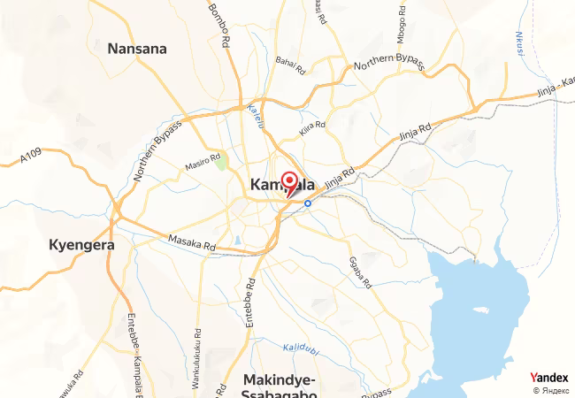 Qibla Map for Kampala