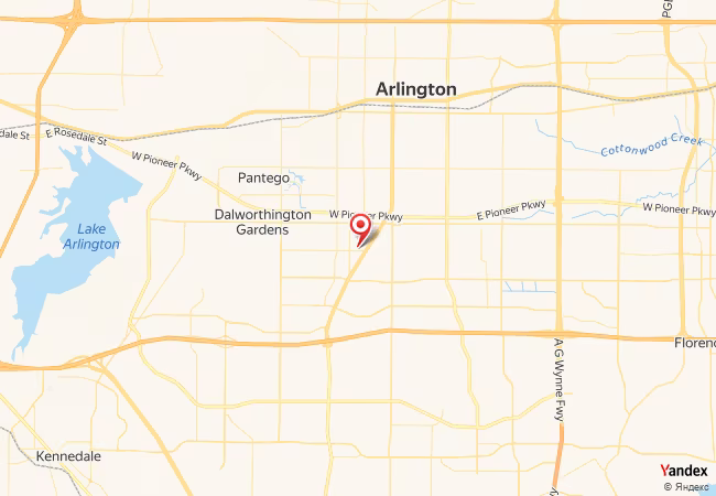 Qibla Map for Arlington