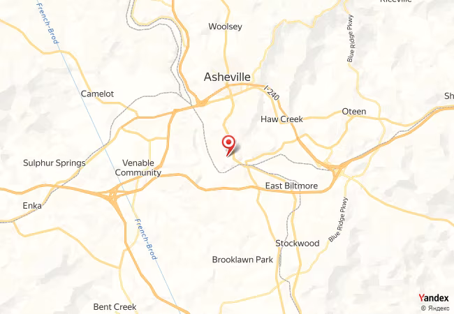 Qibla Map for Asheville