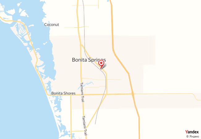 Qibla Map for Bonita Springs