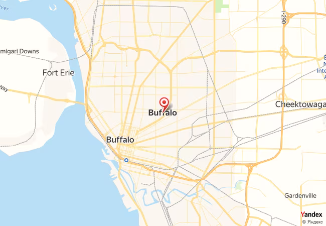 Qibla Map for Buffalo