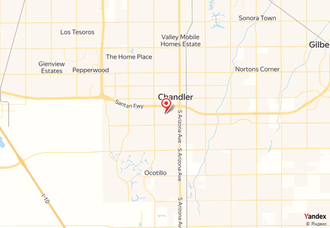 Qibla Map for Chandler
