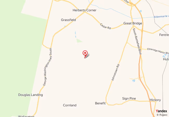 Qibla Map for Chesapeake