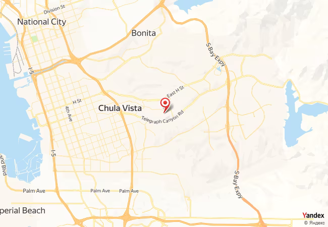 Qibla Map for Chula Vista