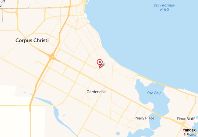 Qibla Map for Corpus Christi